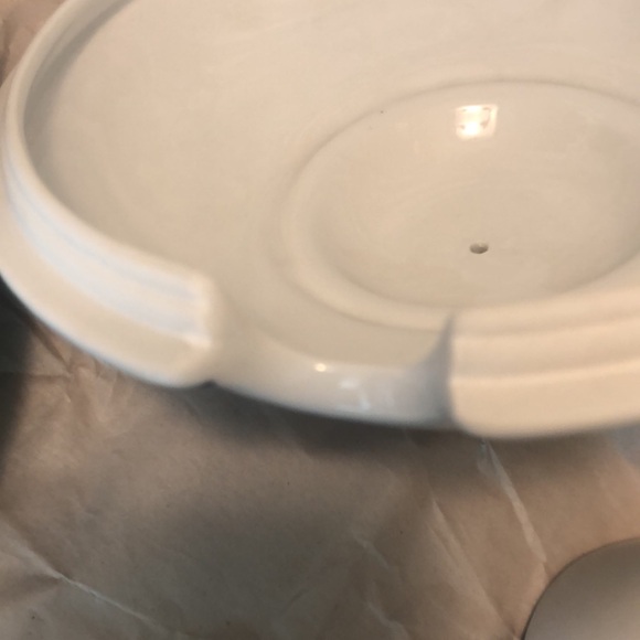 Vintage Chinese Blue & White Porcelain Soup Tureen w/Ladle approx 12.5x10” - Picture 11 of 12